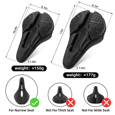 ROCKBROS 3D Printing Cushion Bike Seat Cover - Gio's Outdoors -ROCKBROSUSA