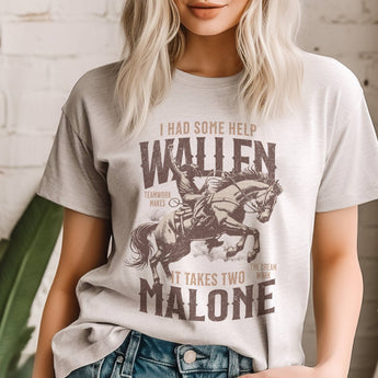 Wallen Malone Country Music Nashville Concert  Graphic Tee - Gio's Outdoors