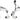 Tektro R539 Road Caliper Set Front & Rear Silver 47-57mm QR