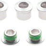 TruVativ Aluminum Chainring Bolt Set Double plus Inner Silver 10 hex bolts 5 hex nuts