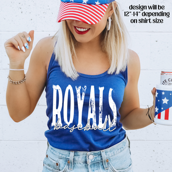 Distressed Royals Baseball - Gio's Outdoors