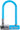 Kryptonite Krypto Series 2 Mini-7 U-Lock - 3.25 x 7" Keyed Blue Includes bracket