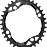 absoluteBLACK Oval 104 BCD Chainring - 34t 104 BCD 4-Bolt Narrow-Wide Black