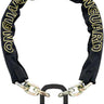 OnGuard Mastiff Chain Lock with Keys: 3.7' x 10mm Black/Yellow