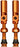 Muc-Off Big Bore Hyrid Tubeless Valve Stems - Small 30mm Orange