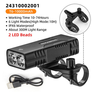 ROCKBROS Bike Front Headlight 850LM with Mobile Charging BC29 1000mAh - Gio's Outdoors -ROCKBROSUSA