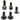 Better Bolts Fox 36 Fork Ti Bolt Kit 2016-2020 Grip Black 5/Coun