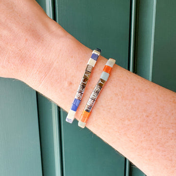 Trust Tile Letter Bracelet