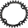 Wolf Tooth Elliptical 104 BCD Chainring - 34t 104 BCD 4-Bolt Drop-Stop ST Requires Shimano 12-Speed HG+ Chain BLK