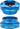 Wolf Tooth Premium Internal Headset - EC44 Upper / EC44 Lower For Enve In-Route System Only Blue