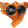 Hope RX4+ Disc Brake Caliper - Flat Mount Rear +20mm DOT Type Orange