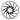 Clarks CL Rotor 180mm Silver/Black Rotor