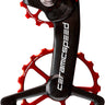 CeramicSpeed OSPW Pulley Wheel System Shimano 9100/9150 8000 SS/8050 SS - Coated Races Alloy Pulley Carbon Cage Red