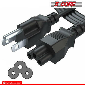 5Core AC Power Cord 10Ft 3 Prong Extension Adapter Polarized - Gio's Outdoors