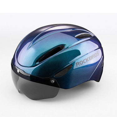 ROCKBROS Cycling Helmet With Goggles LED Light Mountain Road Bike Bicycle Helmet - Gio's Outdoors -ROCKBROSUSA