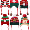 Kids Christmas Led Ear Cover Chin Strap Beanie - Gio's Outdoors -Cap Zone
