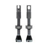 Peaty's Alloy Presta Valve Stem 42mm Pair Slate