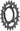 Shimano Alivio M4000 Chainring - 22t 64 BCD 4-Bolt 9-Speed Black