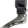 Shimano GRX FD-RX825 Di2 Front Derailleur - 2x12-Speed Braze-on Down Swing For 46-48t Max BLK/Silver