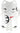 Portland Design Works Lucky Cat Water Bottle Cage: White Cat