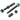 absoluteBLACK Aether Carbon Tubeless Valves 18-30mm Rim Depth Blk