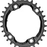 absoluteBLACK Oval 96 BCD Chainring Shimano XT M8000 - 30t 96 Shimano Asymmetric BCD 4-Bolt Narrow-Wide BLK