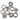 Genetic CrMo Chainring Bolts Single (6.5mm) - Silver CrMo