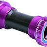 Wheels Manufacturing BSA Bottom Bracket - Shimano Hollowtech II Spindle ABEC 3 Purple