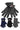 Men's Dark Neutrals Soft Fleece Snow Ski Gloves - Gio's Outdoors