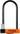 Kryptonite Evolution Series U-Lock - 4 x 9" Keyed Black Includes bracket