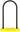 ABUS 402 U-Lock - 4.3x9" Keyed Black Includes bracket