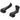 SQlab Inner Bar Ends 411 R Carbon Black/Black