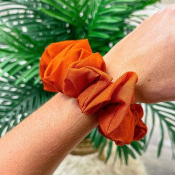 Game Day Solid Scrunchie - Burnt Orange - Gio's Outdoors