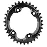 absoluteBLACK XT Asym 96BCD Oval Chainring 34T - Black
