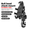 ROCKBROS Metal Bicycle Phone Holder - Universal Shockproof Mount - Gio's Outdoors -ROCKBROSUSA