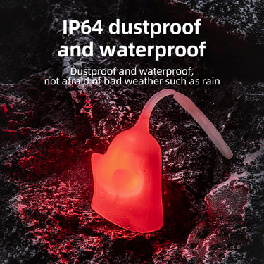 ROCKBROS Waterproof Warning Light Ghost Elastic Taillight 3 Modes Silicone Shell - Gio's Outdoors -ROCKBROSUSA