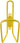 Planet Bike Alloy 6.2mm Water Bottle Cage - Aluminum Yellow