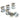 Sugino Double 403 Chainring Bolt/Nut Set M8x8.5 10/Pcs