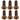 Better Bolts Titanium Water Bottle Cage Bolts 15mmCopper 6/Count