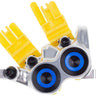 Magura MT Trail SL Disc Brake Caliper - Front Post Mount 4-Piston Chrome/Blue