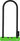 Abus Ultra 410 U-Lock - 11 x 6" SH34 Bracket Black/Green