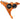 Hope RX4+ Disc Brake Caliper - Flat Mount Front +20mm DOT Type Orange