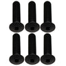 Better Bolts Titanium Water Bottle Cage Bolts20mm Black 6/Count