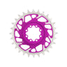 Burgtec 3mm Offset Thick Thin Chainring SRAM 8-Bolt 28T Purp