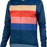 Salsa Team Polytone Women's Long Sleeve Jersey - Dark Blue w/ Stripes Large