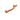 Reverse Disc Brake Adapter PM-PM 203 Front Orange