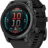 Garmin fenix E Smartwatch - 47mm AMOLED Slate Gray Steel BLK Silicone Band
