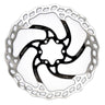 Galfer 180mm Rotor 6-Bolt  1.8mm Black/Silver