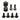 Better Bolts Fox 36 Fork Ti Bolt Kit 2026+ Grip Black 8/Count