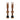 Peaty's Alloy Presta Valve Stem 42mm Pair Bourbon